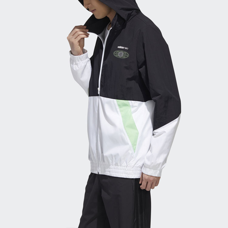 Мужская куртка adidas neo (черно-белый) — фото 4
