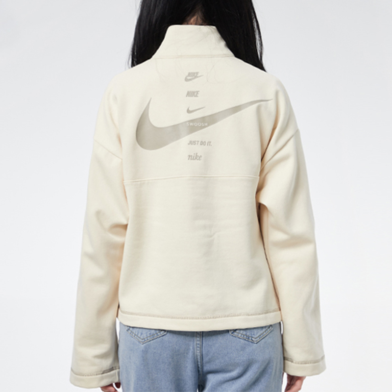 Женская худи Nike (молочный) — фото 4