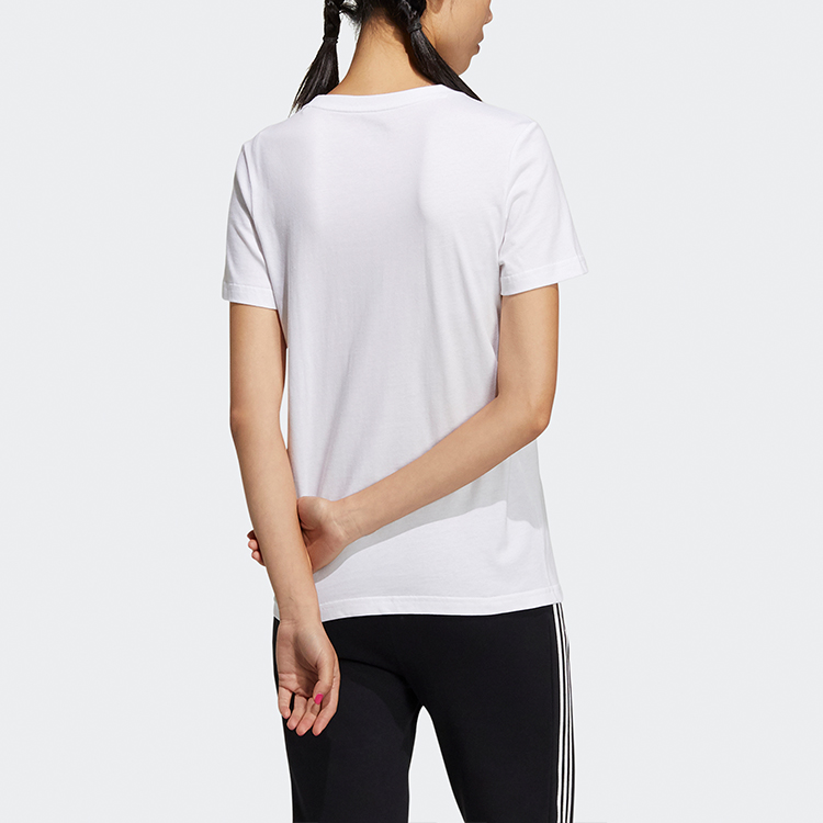 Женская футболка adidas neo WCELINRTEE1 Logo T (белая) — фото 3