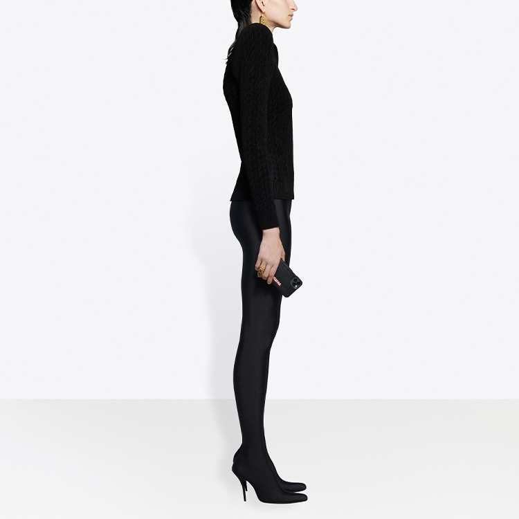 Женская куртка Balenciaga (черная) — фото 5