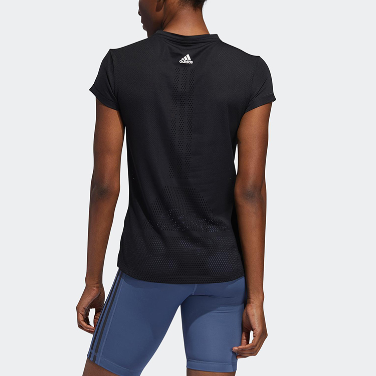 Женская футболка adidas Engineered Tee (черная) — фото 4