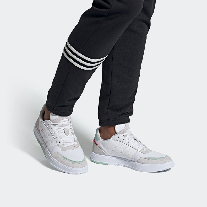 Мужские кеды adidas neo Courtmaster (бело-серые) — Белый / серый — фото 7