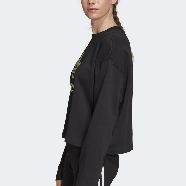 Женская худи adidas originals CREW SWEATSHIRT (черная) — фото 5