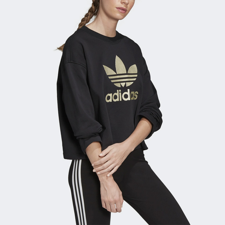 Женская худи adidas originals CREW SWEATSHIRT (черная) — фото 6