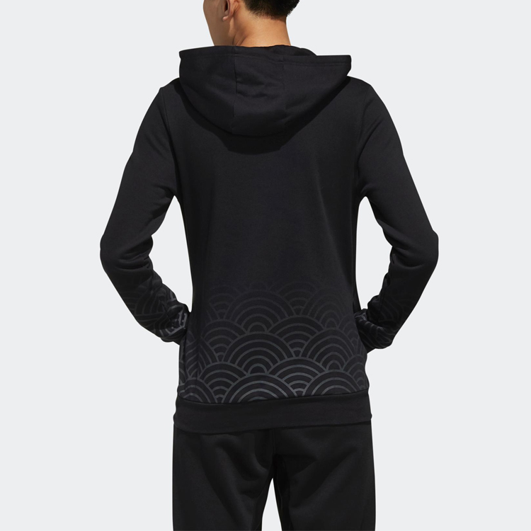 Мужское худи adidas neo Sweat Hoody (черное) — фото 4