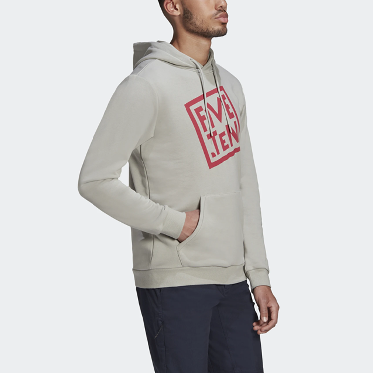 Мужские худи adidas Five Ten Gfx Hoodie (серые) — фото 6