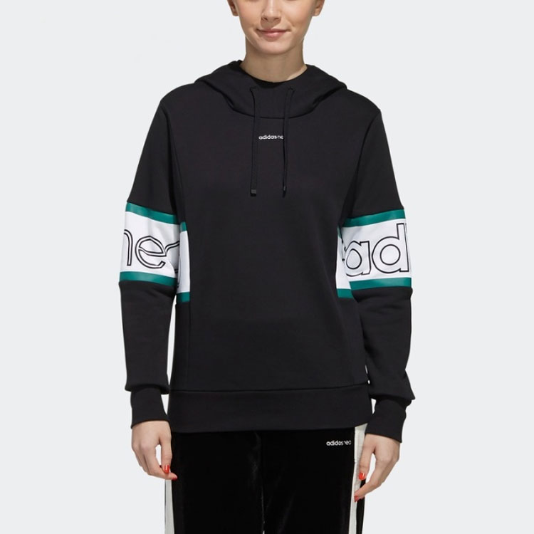Женский худи adidas neo (черный) — фото 4