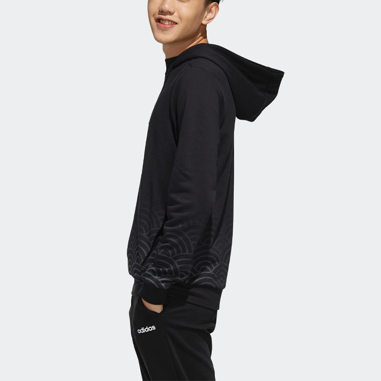 Мужское худи adidas neo Sweat Hoody (черное) — фото 5