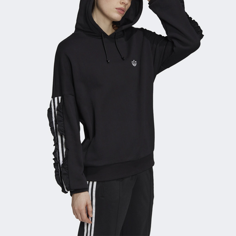 Женское худи adidas Originals Hoodie (черное) — фото 5
