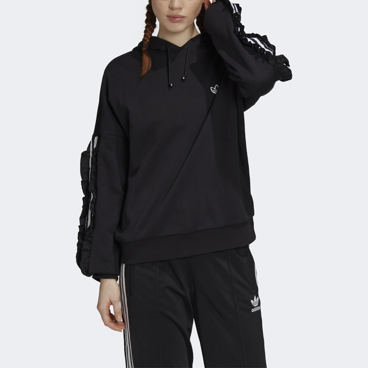 Женское худи adidas Originals Hoodie (черное) — фото 3