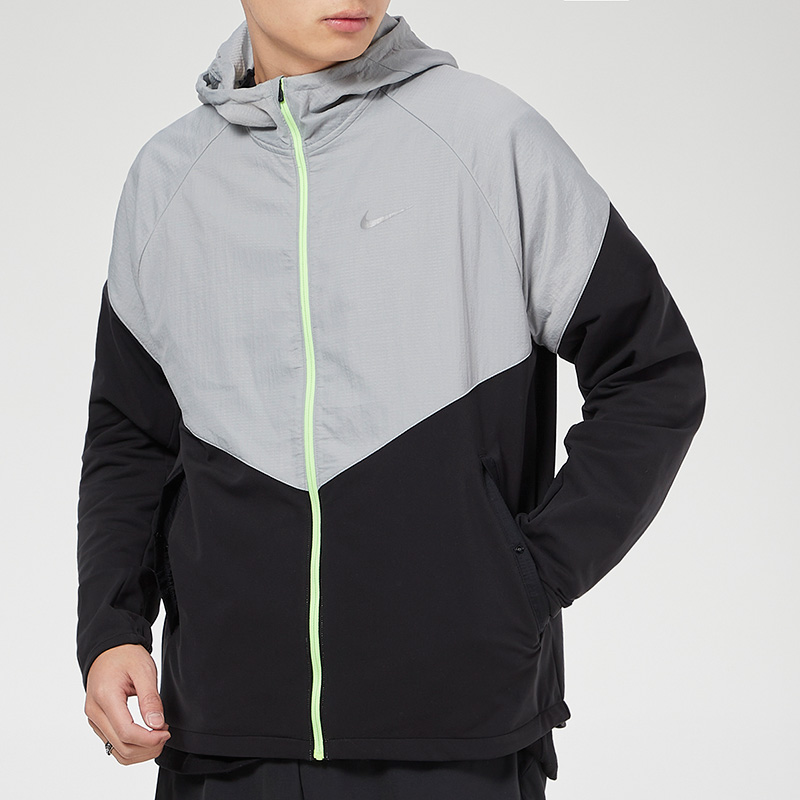 Куртка Nike M Nk Essntl Therma Jkt (черно-серый) — фото 3