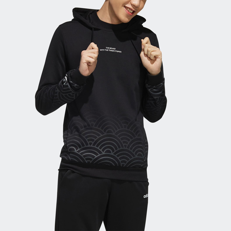 Мужское худи adidas neo Sweat Hoody (черное) — фото 3