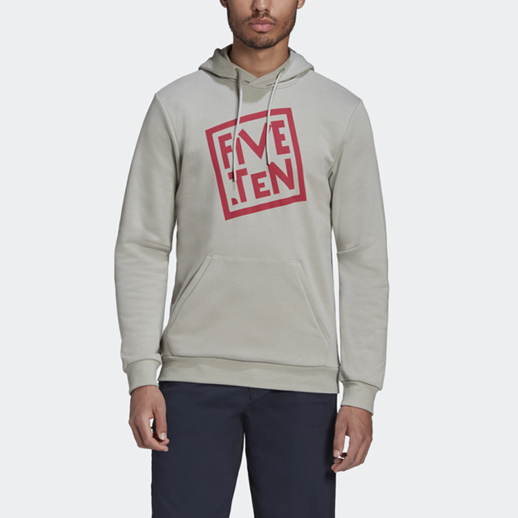 Мужские худи adidas Five Ten Gfx Hoodie (серые) — фото 3