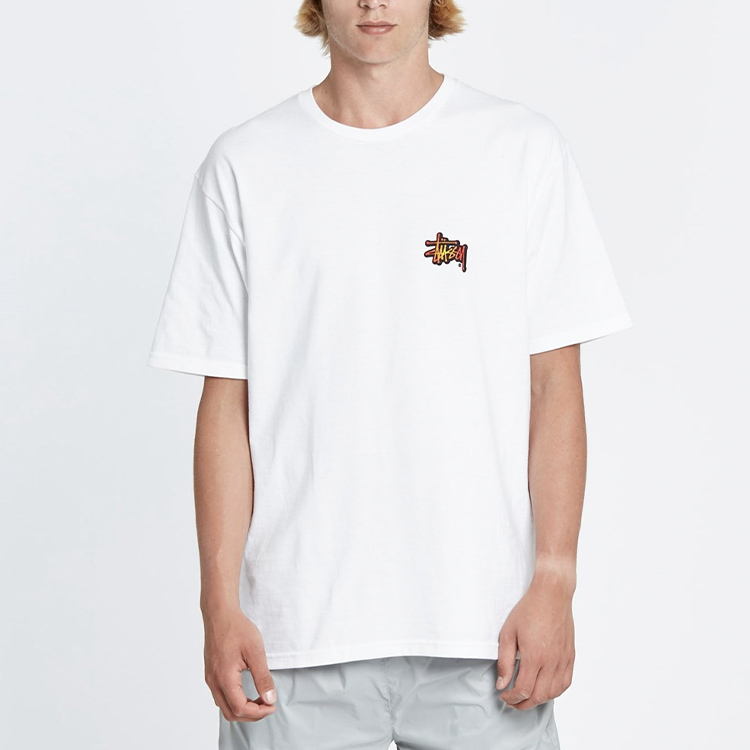 Футболка Stussy Fireball Tee T (белый) — фото 3