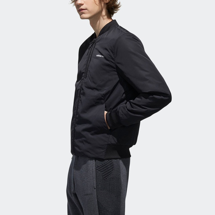 Мужская куртка adidas neo M Pad Jkt (черная) — фото 8