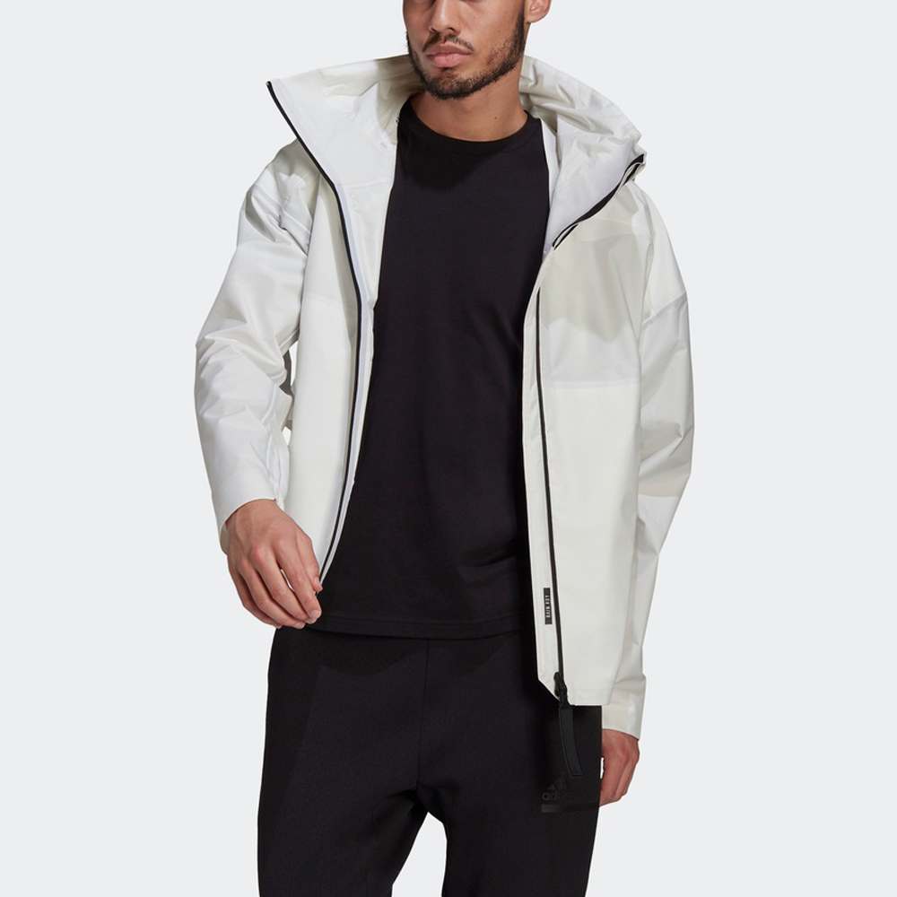 Мужская куртка adidas Myshelter R.r (белая) — фото 3