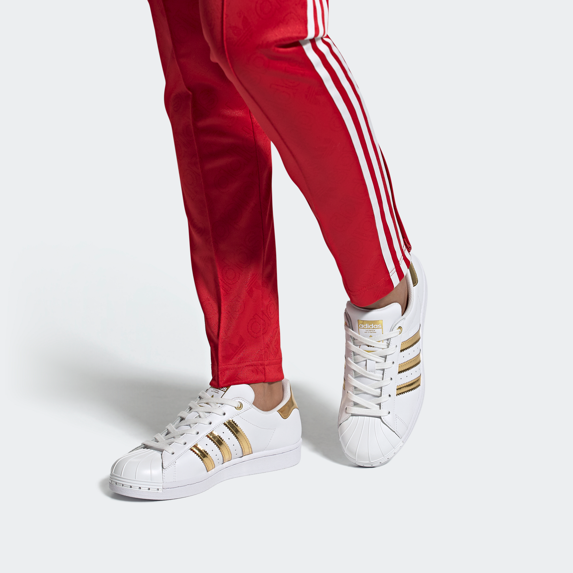 Женские кеды adidas Superstar Metal Toe (белый) — фото 7
