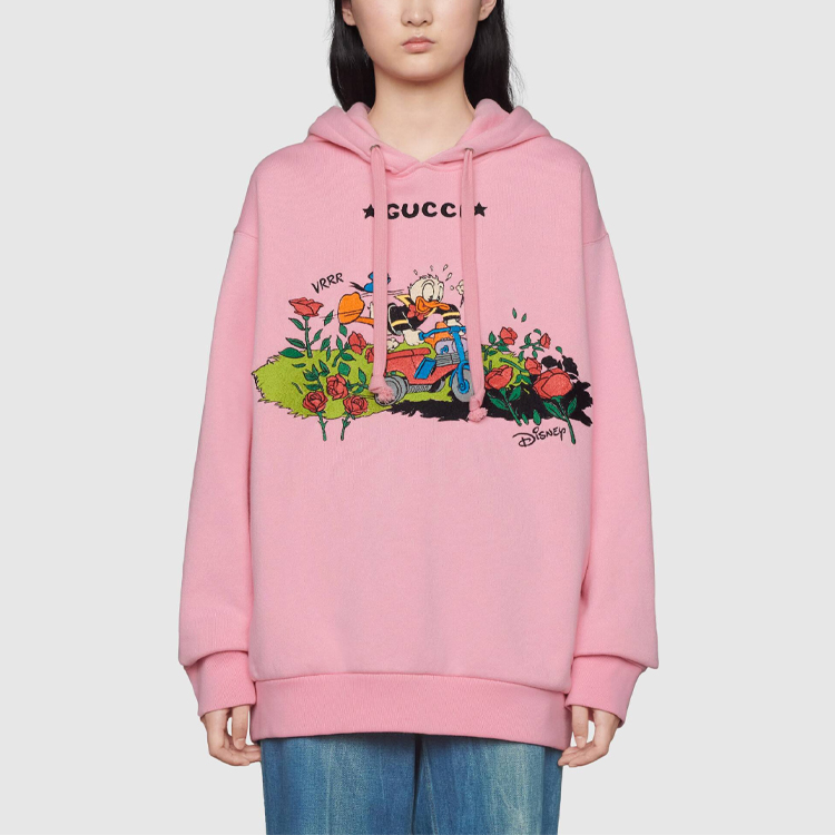 Женское худи Gucci x Disney (розовое) — фото 5