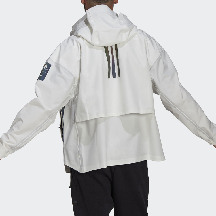 Мужская куртка adidas Myshelter R.r (белая) — фото 4