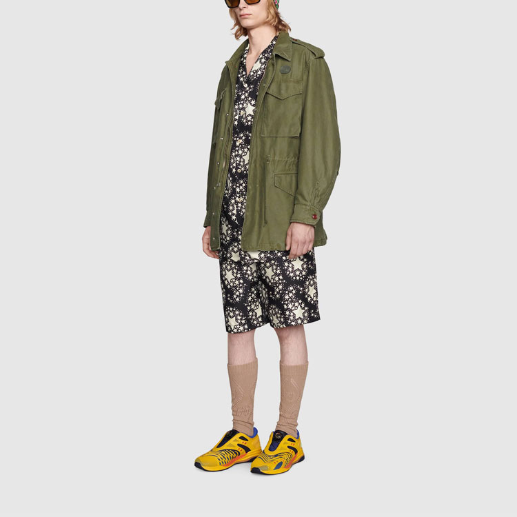 Мужская куртка Gucci x Disney (зеленый) — фото 5