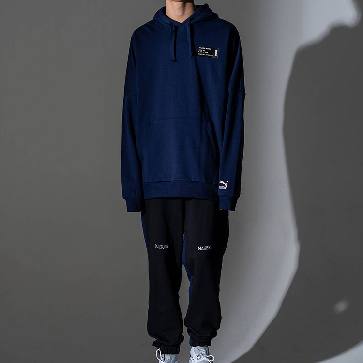 Мужская худи PUMA Culture Maker Hoodie (синяя) — фото 3
