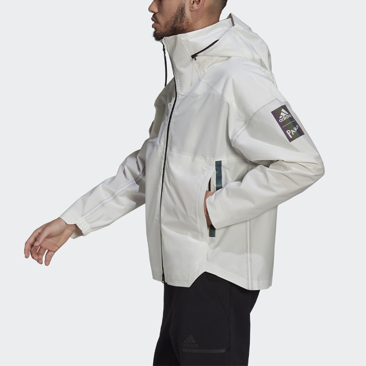 Мужская куртка adidas Myshelter R.r (белая) — фото 5