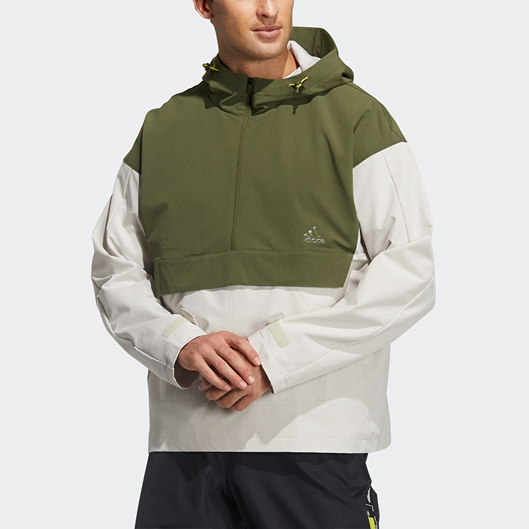Мужская куртка adidas Th Jkt Wv Anrk (коричневая) — фото 2