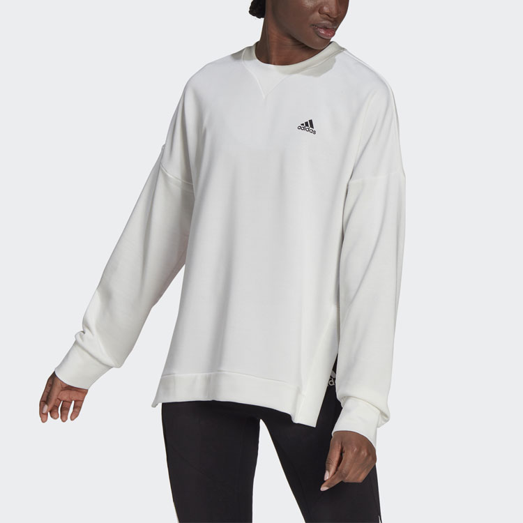 Женская худи adidas Crew W (белая) — фото 2
