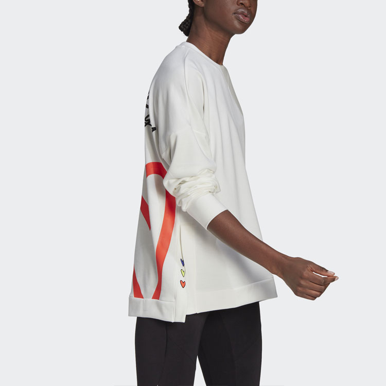 Женская худи adidas Crew W (белая) — фото 4