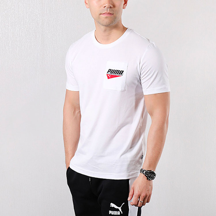 Футболка PUMA LogoT (белый) — фото 3