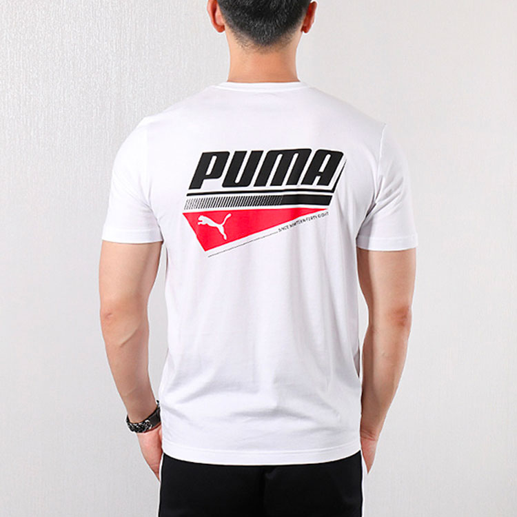 Футболка PUMA LogoT (белый) — фото 4