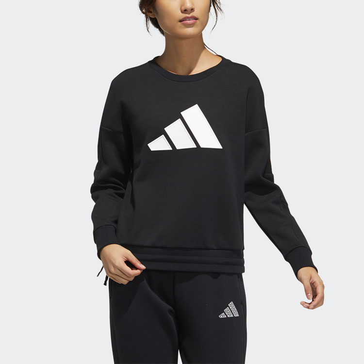 Женское худи adidas Str Sweat (черное) — фото 3