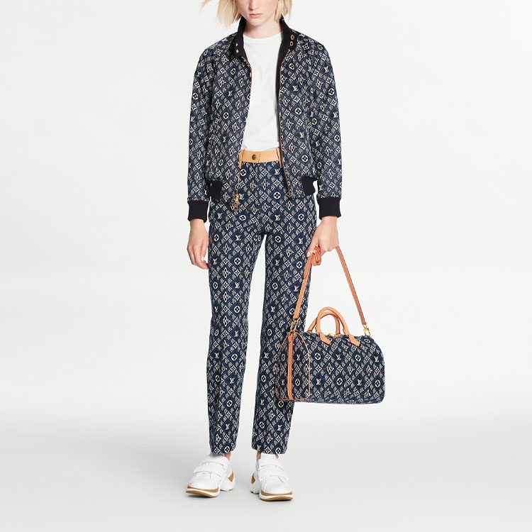 Женские штаны Louis Vuitton (синие) — фото 4