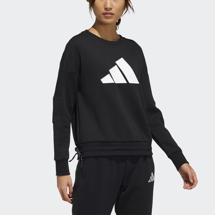 Женское худи adidas Str Sweat (черное) — фото 5
