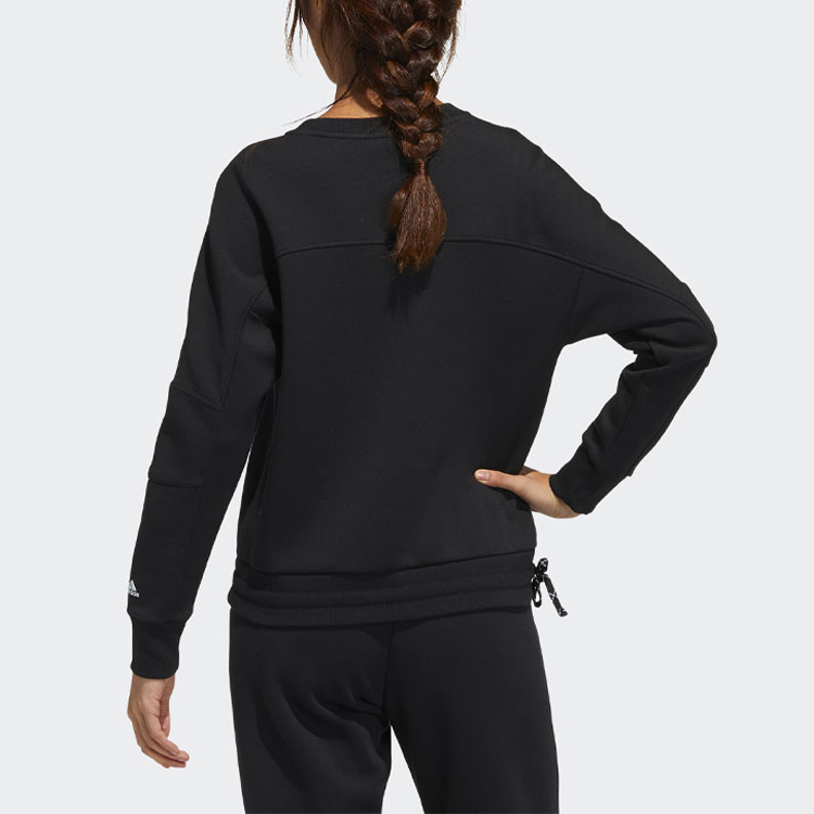 Женское худи adidas Str Sweat (черное) — фото 4