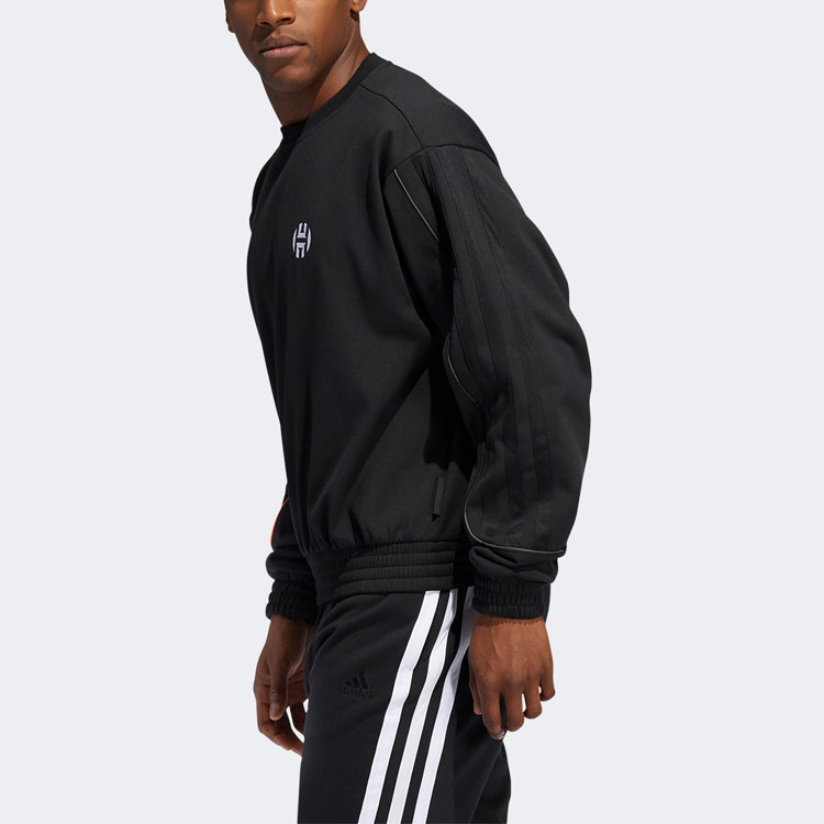 Мужской свитшот adidas Hrd Fleece Crew (черный) — фото 5