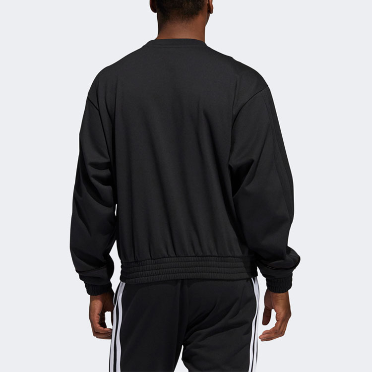 Мужской свитшот adidas Hrd Fleece Crew (черный) — фото 4