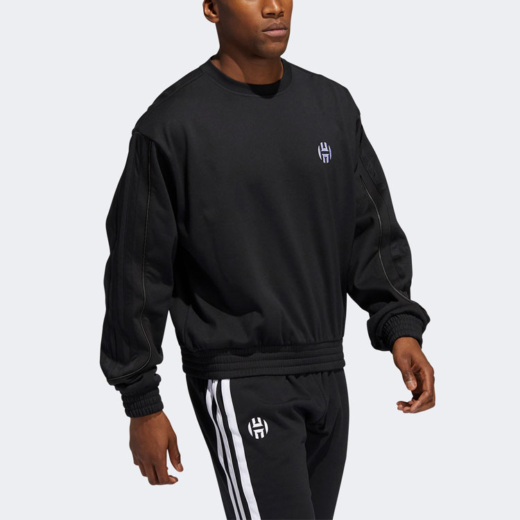 Мужской свитшот adidas Hrd Fleece Crew (черный) — фото 3