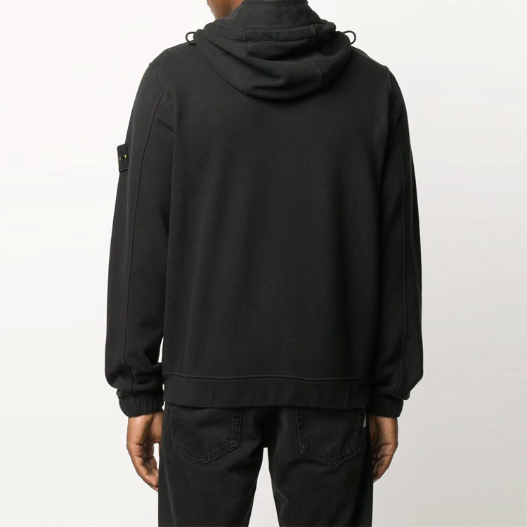 Мужское худи STONE ISLAND (черное) — фото 3