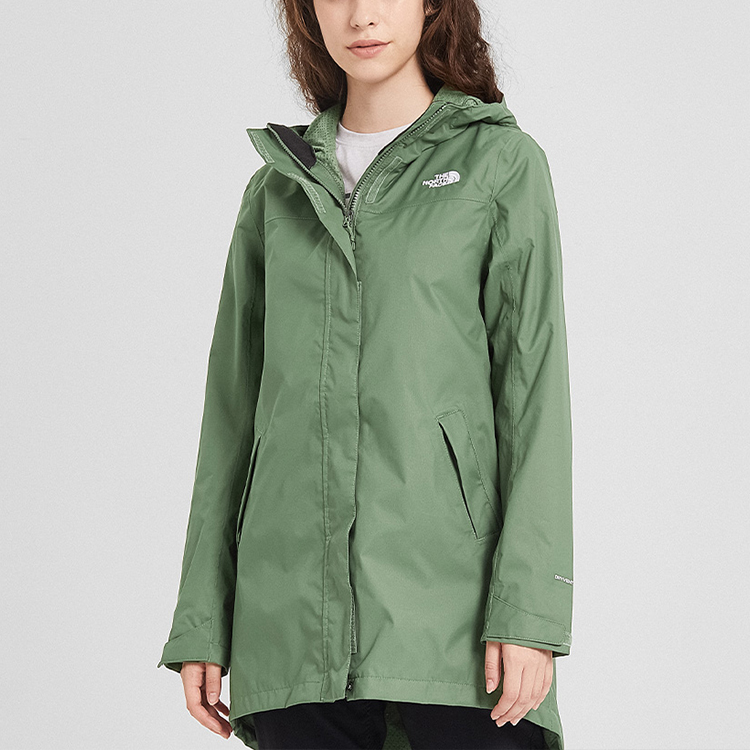 Женская куртка The North Face (зеленая) — фото 4