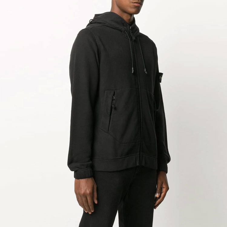 Мужское худи STONE ISLAND (черное) — фото 4
