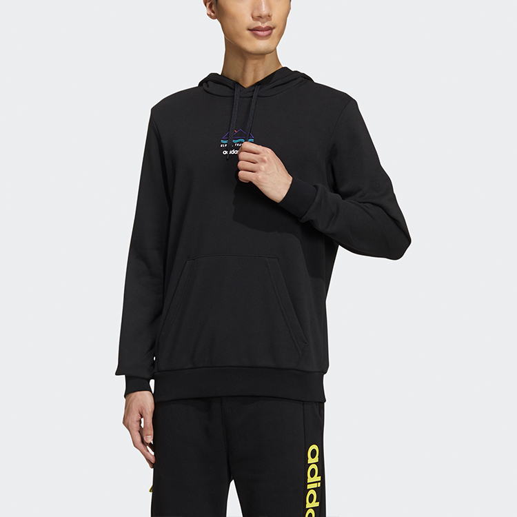 Мужское худи adidas neo Favorites (черное) — фото 3