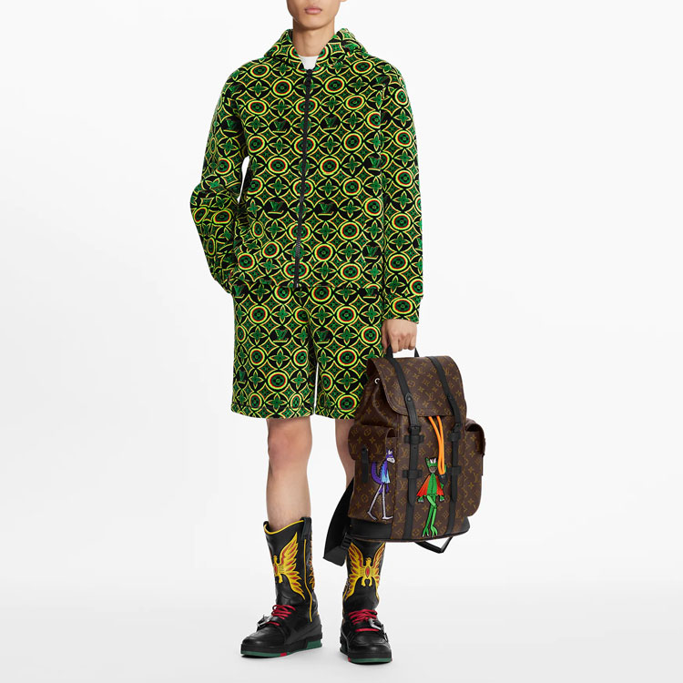 Мужские штаны Louis Vuitton LOUIS VUITTON (зеленый) — фото 4