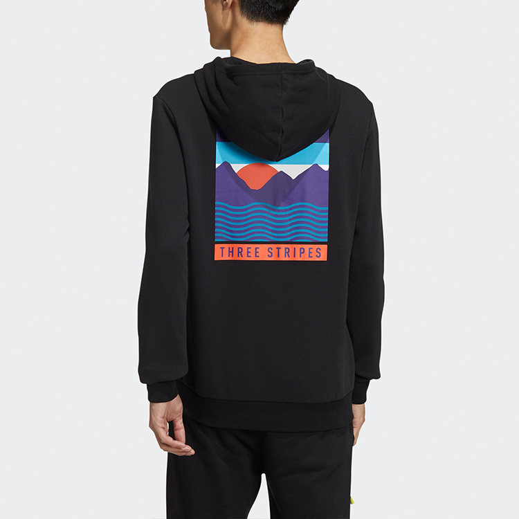 Мужское худи adidas neo Favorites (черное) — фото 6