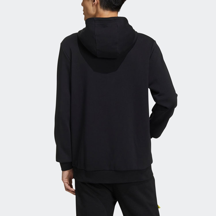 Мужское худи adidas neo M Fav Ss Hd (черное) — фото 4
