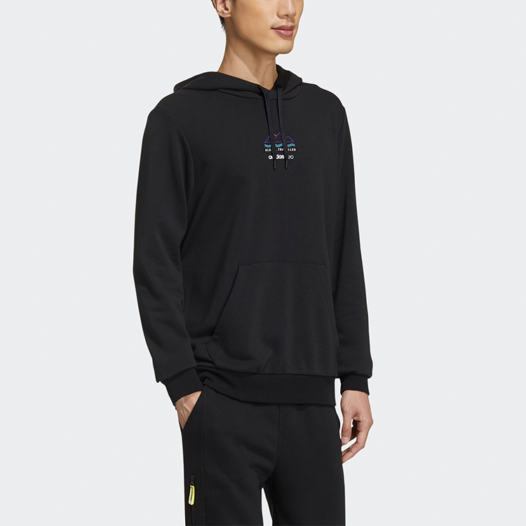 Мужское худи adidas neo Favorites (черное) — фото 4