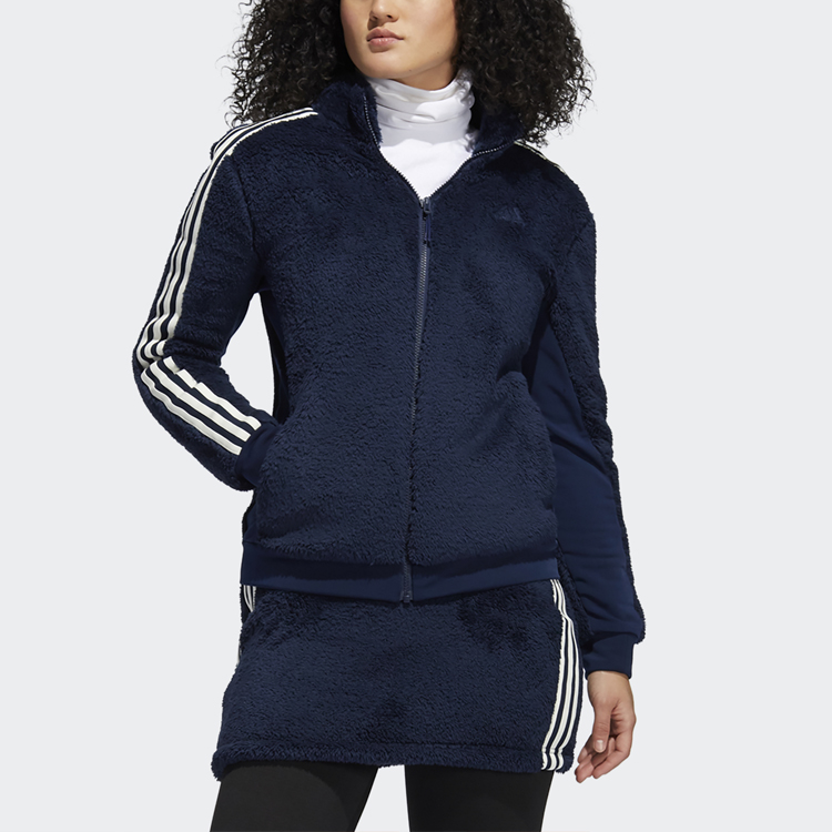 Женский костюм adidas Boa Fleece (темно-синий) — фото 8