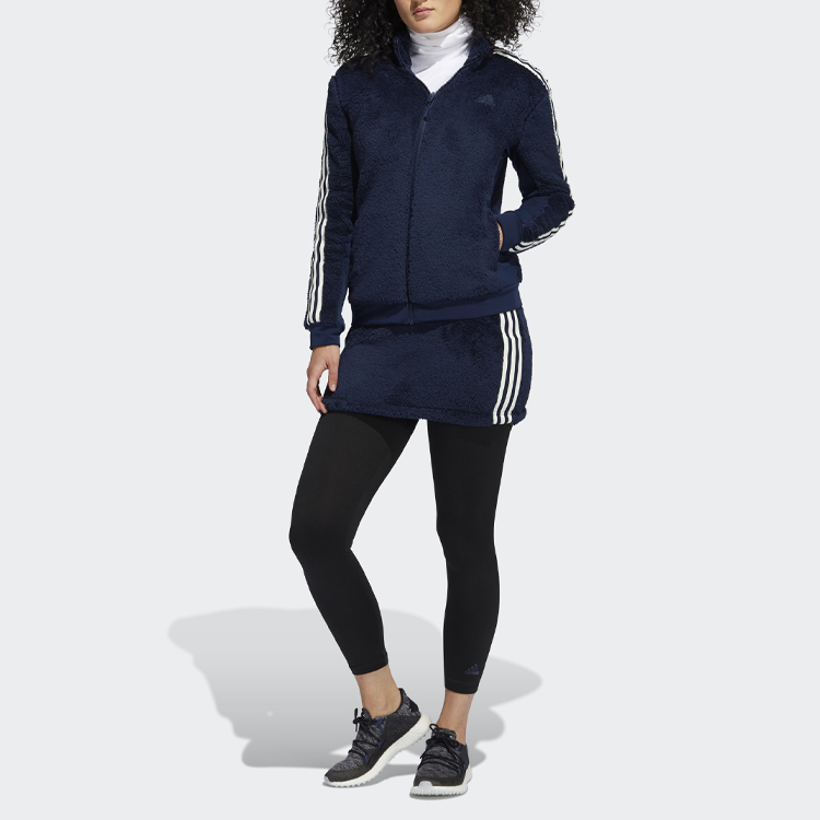Женский костюм adidas Boa Fleece (темно-синий) — фото 11