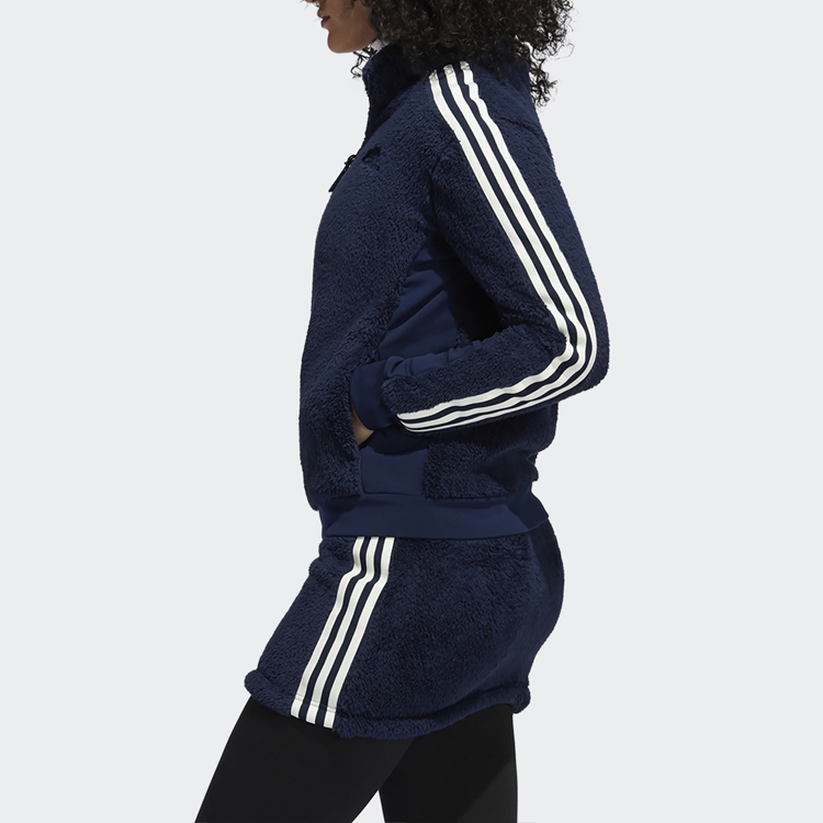Женский костюм adidas Boa Fleece (темно-синий) — фото 9