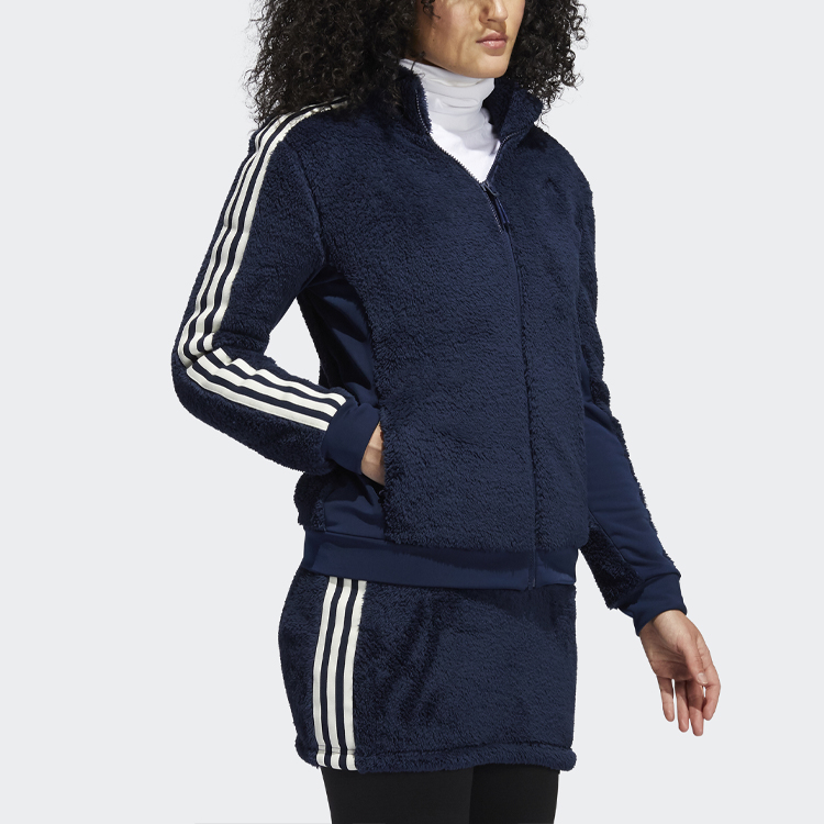 Женский костюм adidas Boa Fleece (темно-синий) — фото 10